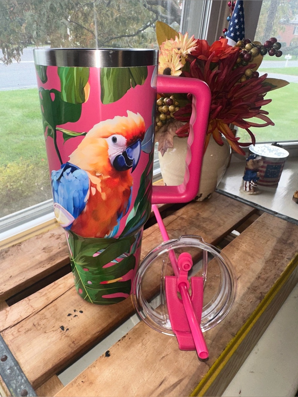 40oz. Parrot Stainless Steel Insulated Tumbler by Ashland ~ New - Picture 5 of 10